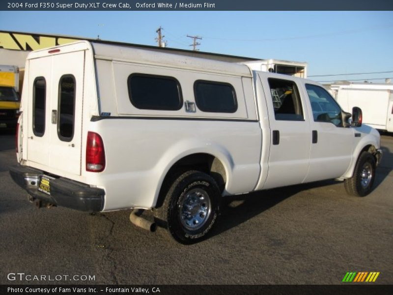 Oxford White / Medium Flint 2004 Ford F350 Super Duty XLT Crew Cab