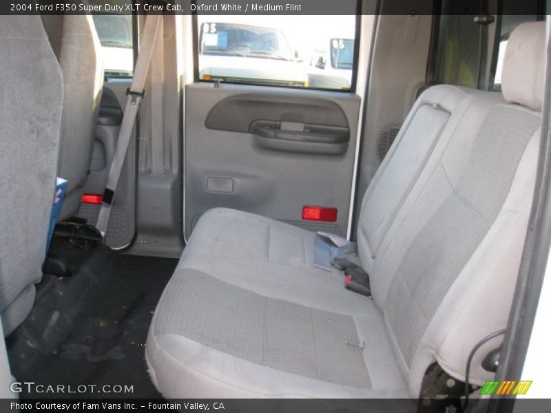 Oxford White / Medium Flint 2004 Ford F350 Super Duty XLT Crew Cab
