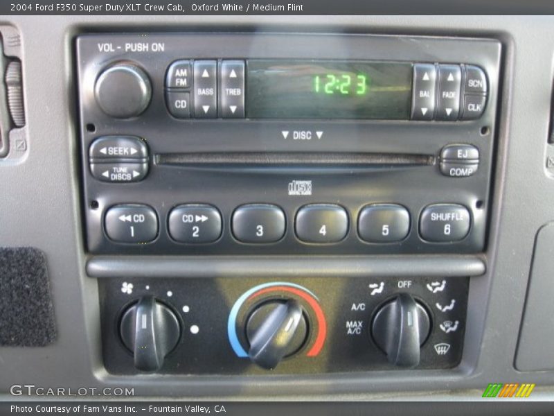 Oxford White / Medium Flint 2004 Ford F350 Super Duty XLT Crew Cab