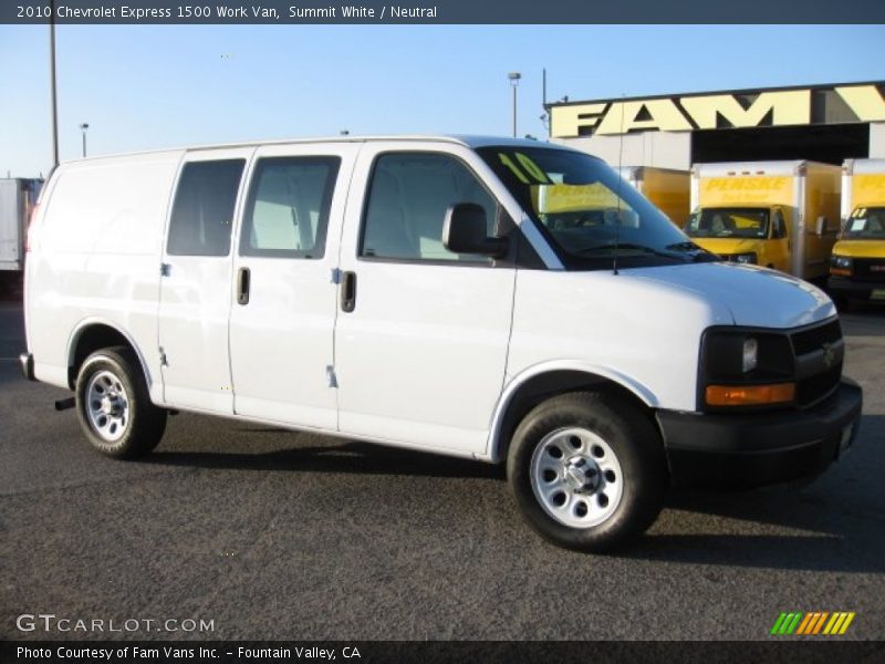  2010 Express 1500 Work Van Summit White