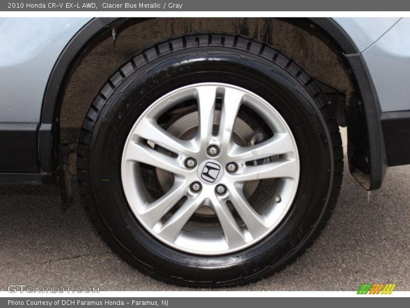 Glacier Blue Metallic / Gray 2010 Honda CR-V EX-L AWD