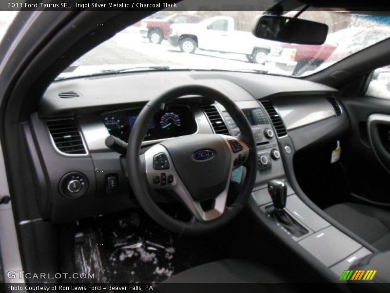 Ingot Silver Metallic / Charcoal Black 2013 Ford Taurus SEL