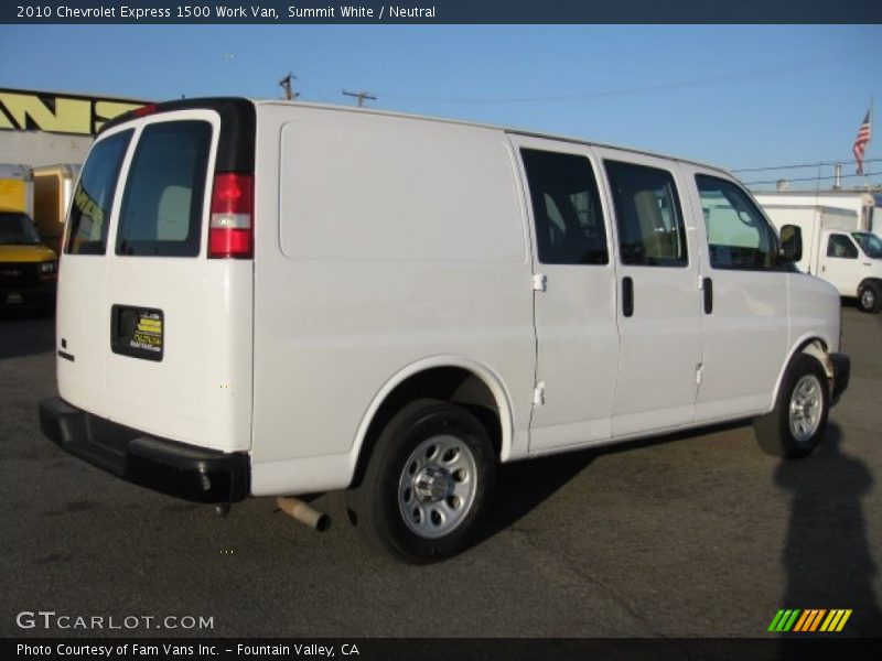 Summit White / Neutral 2010 Chevrolet Express 1500 Work Van