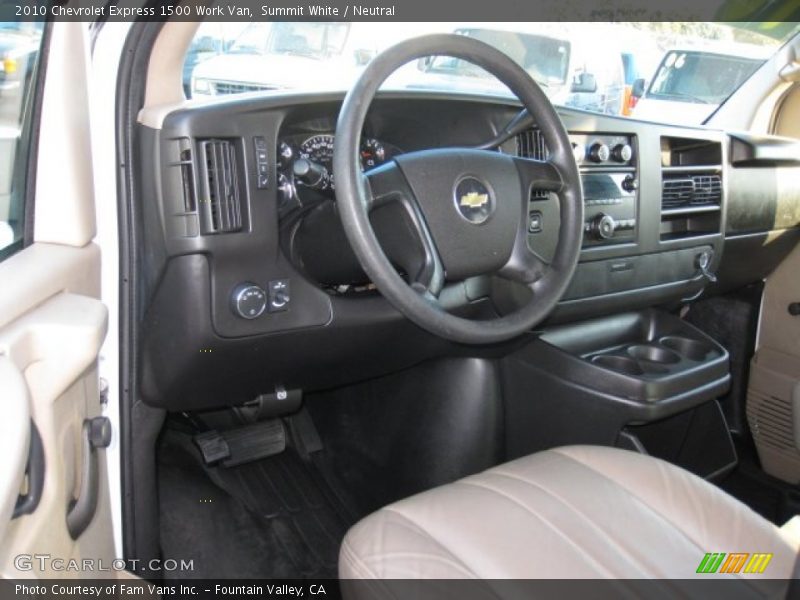 Dashboard of 2010 Express 1500 Work Van