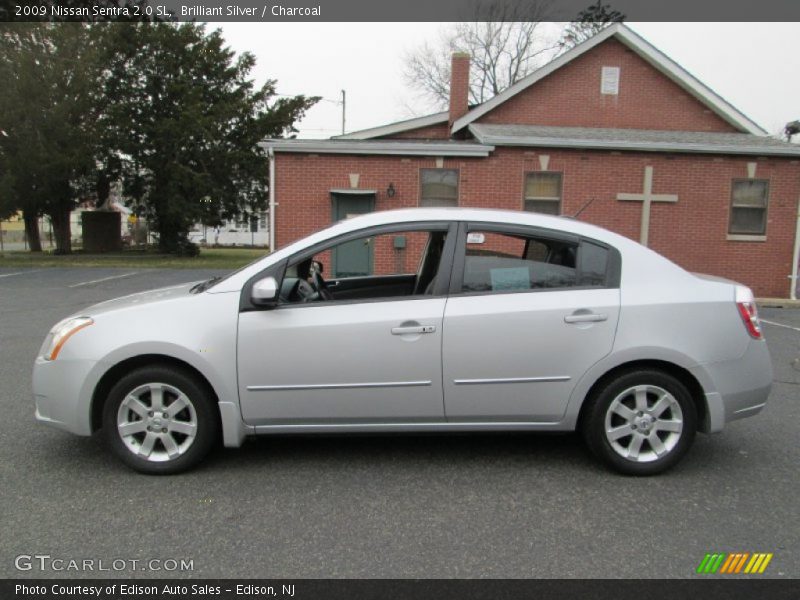 Brilliant Silver / Charcoal 2009 Nissan Sentra 2.0 SL