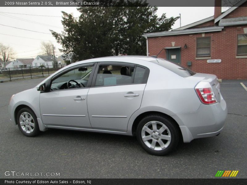 Brilliant Silver / Charcoal 2009 Nissan Sentra 2.0 SL