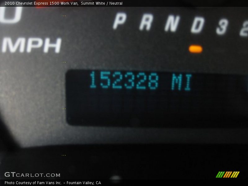Summit White / Neutral 2010 Chevrolet Express 1500 Work Van