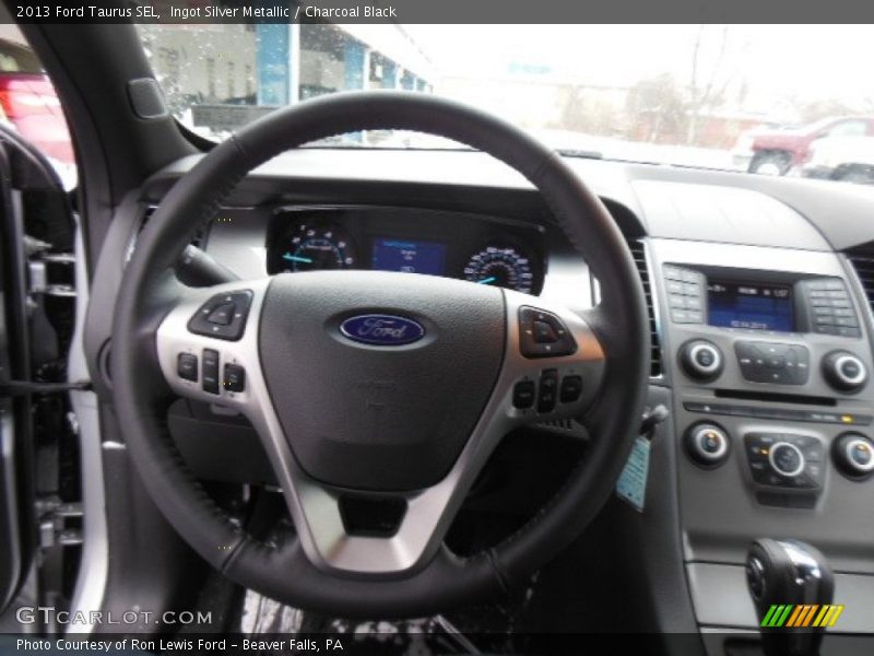 Ingot Silver Metallic / Charcoal Black 2013 Ford Taurus SEL
