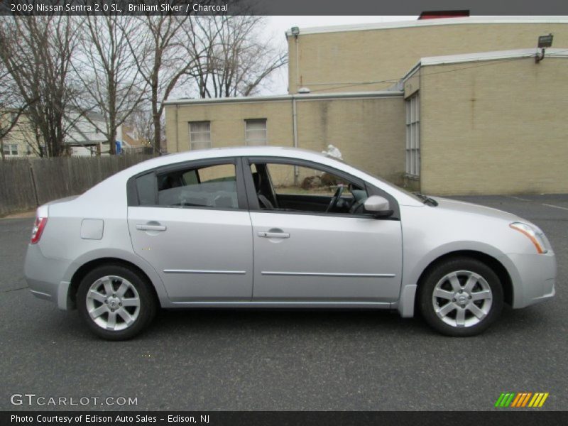 Brilliant Silver / Charcoal 2009 Nissan Sentra 2.0 SL