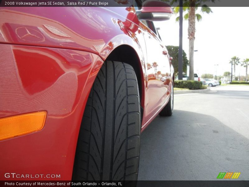 Salsa Red / Pure Beige 2008 Volkswagen Jetta SE Sedan