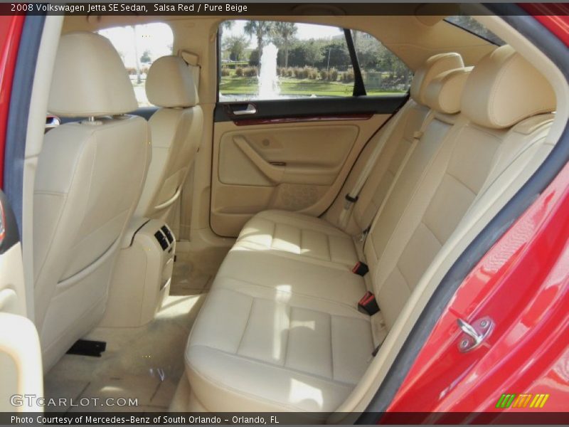 Rear Seat of 2008 Jetta SE Sedan