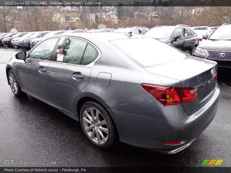 Nebula Gray Pearl / Light Gray 2013 Lexus GS 350 AWD