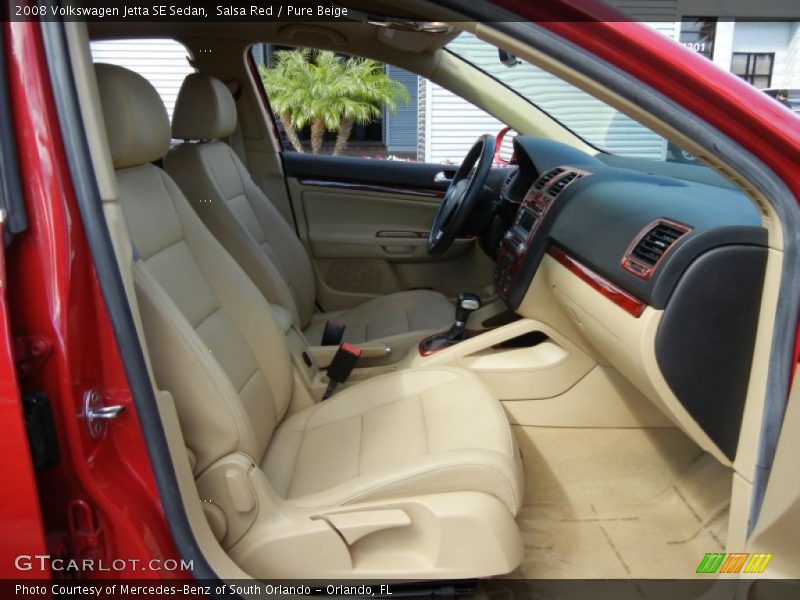 Salsa Red / Pure Beige 2008 Volkswagen Jetta SE Sedan