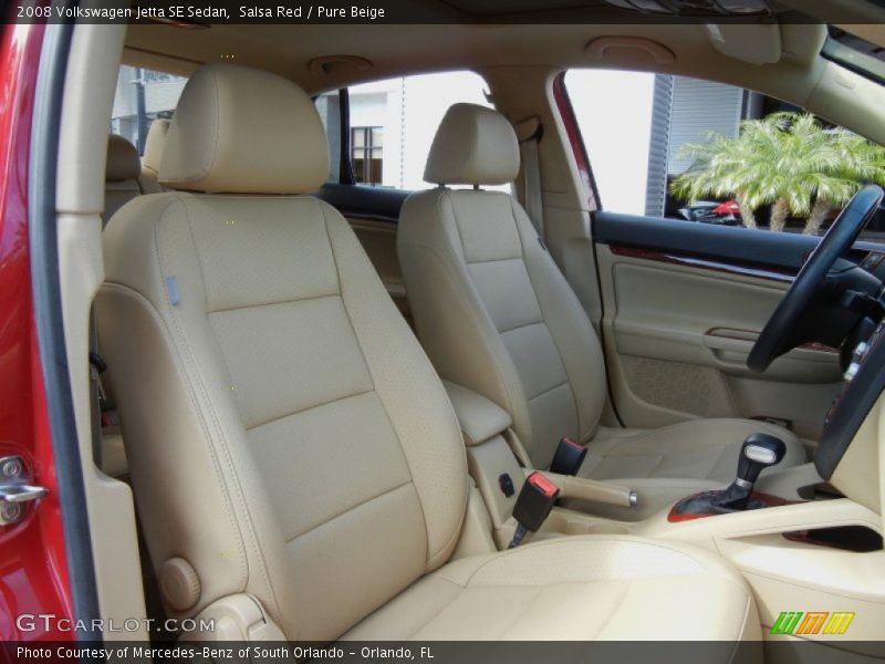 Front Seat of 2008 Jetta SE Sedan