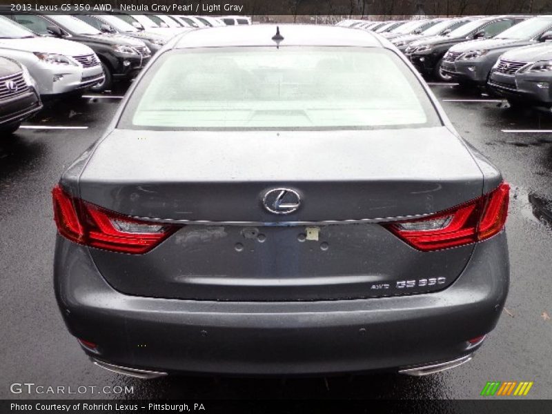 Nebula Gray Pearl / Light Gray 2013 Lexus GS 350 AWD