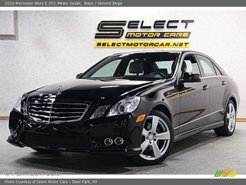 Black / Almond Beige 2010 Mercedes-Benz E 350 4Matic Sedan