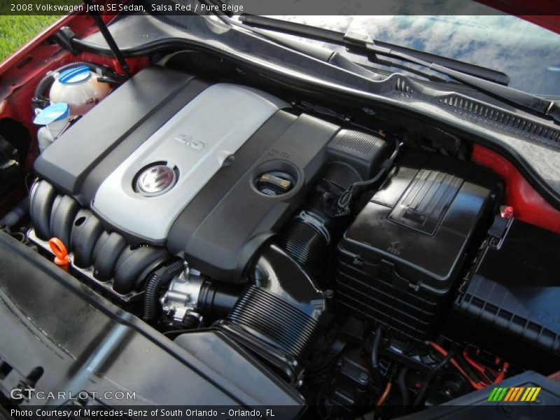  2008 Jetta SE Sedan Engine - 2.5 Liter DOHC 20-Valve 5 Cylinder