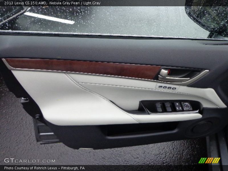 Nebula Gray Pearl / Light Gray 2013 Lexus GS 350 AWD