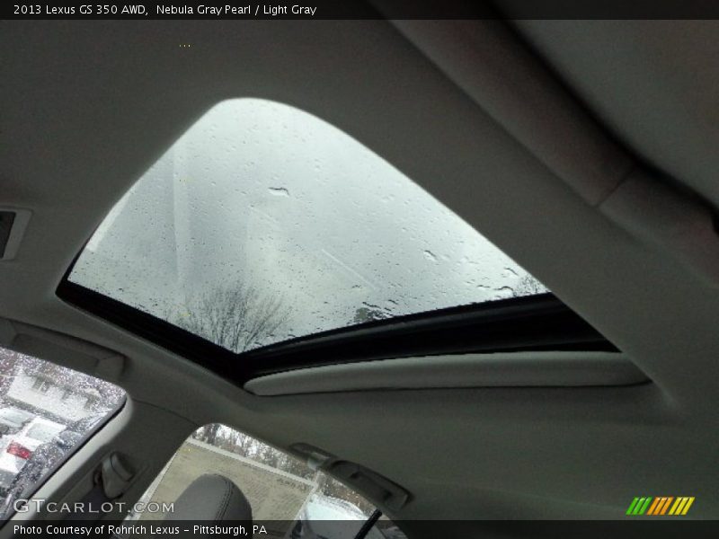 Nebula Gray Pearl / Light Gray 2013 Lexus GS 350 AWD
