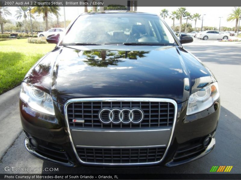 Brilliant Black / Ebony 2007 Audi A4 3.2 quattro Sedan
