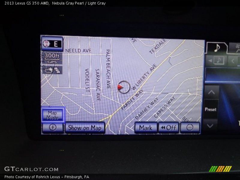 Nebula Gray Pearl / Light Gray 2013 Lexus GS 350 AWD