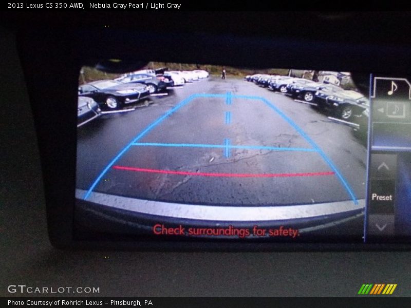 Nebula Gray Pearl / Light Gray 2013 Lexus GS 350 AWD