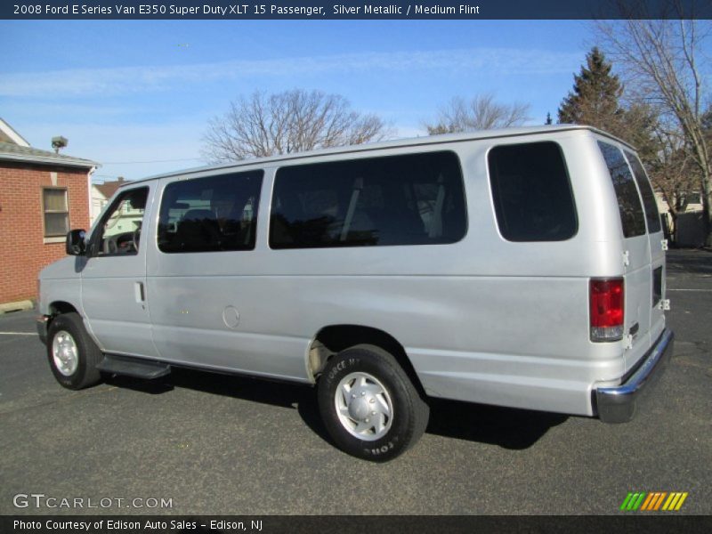 Silver Metallic / Medium Flint 2008 Ford E Series Van E350 Super Duty XLT 15 Passenger