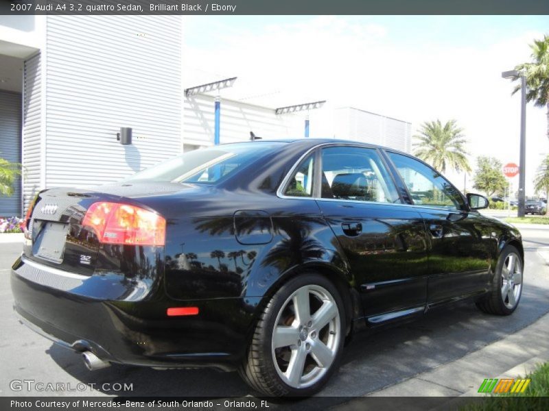 Brilliant Black / Ebony 2007 Audi A4 3.2 quattro Sedan