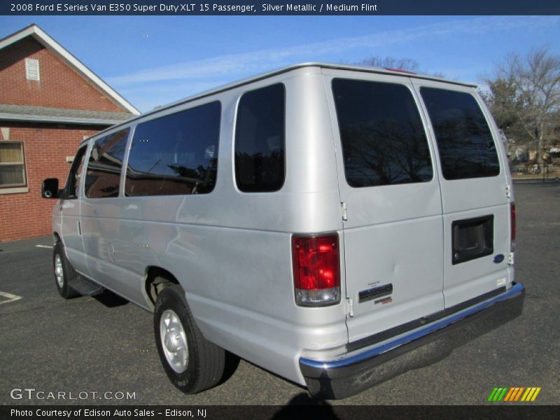 Silver Metallic / Medium Flint 2008 Ford E Series Van E350 Super Duty XLT 15 Passenger