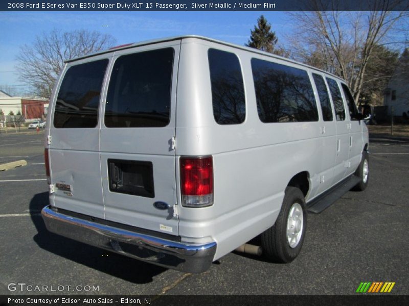 Silver Metallic / Medium Flint 2008 Ford E Series Van E350 Super Duty XLT 15 Passenger