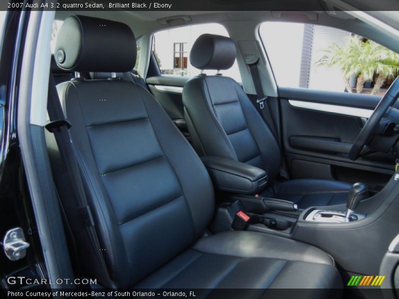 Brilliant Black / Ebony 2007 Audi A4 3.2 quattro Sedan