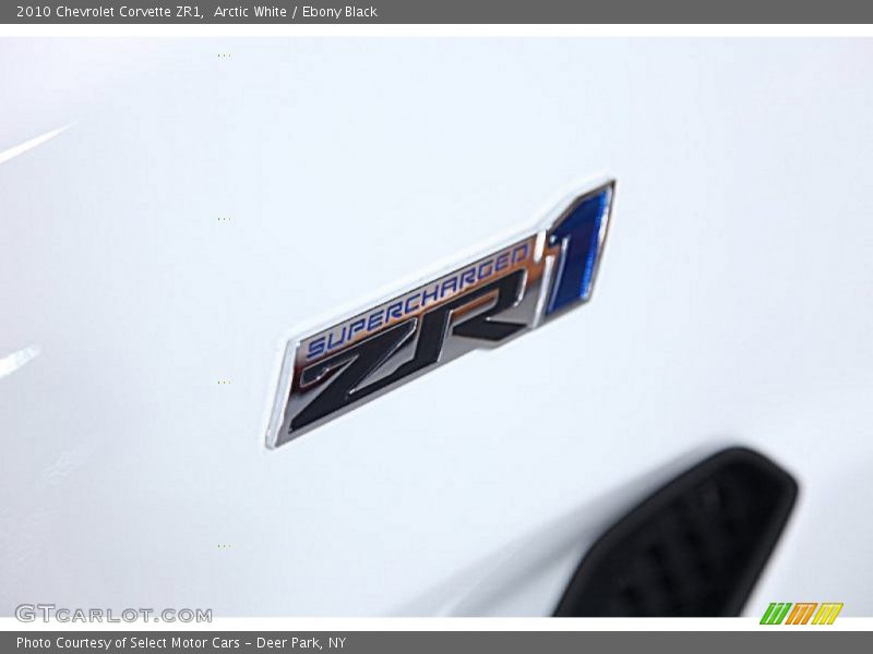 Arctic White / Ebony Black 2010 Chevrolet Corvette ZR1