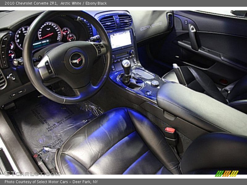 Arctic White / Ebony Black 2010 Chevrolet Corvette ZR1