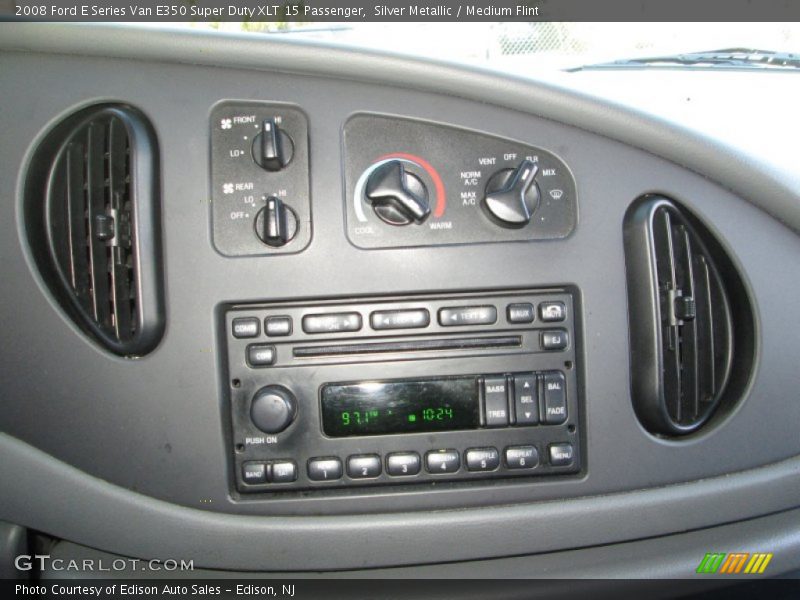 Silver Metallic / Medium Flint 2008 Ford E Series Van E350 Super Duty XLT 15 Passenger