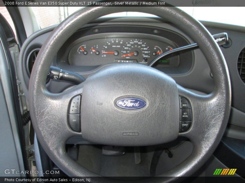 Silver Metallic / Medium Flint 2008 Ford E Series Van E350 Super Duty XLT 15 Passenger