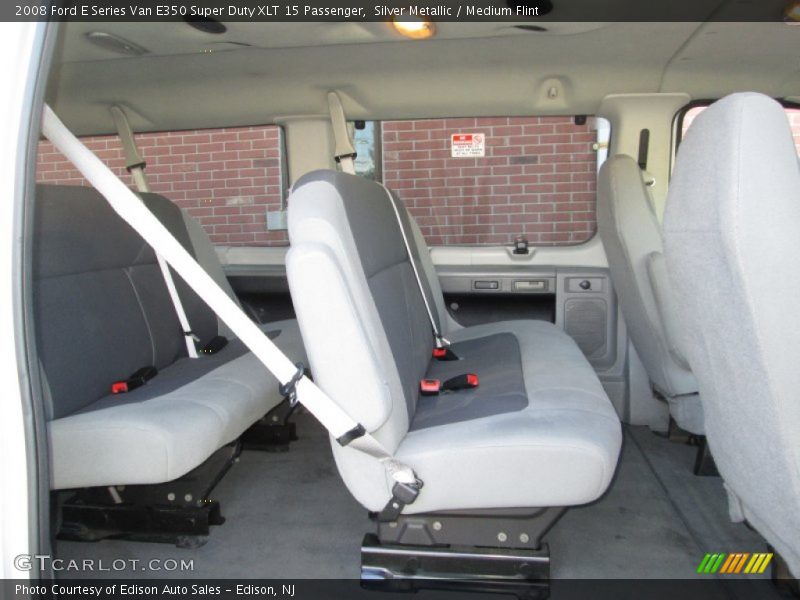 Silver Metallic / Medium Flint 2008 Ford E Series Van E350 Super Duty XLT 15 Passenger