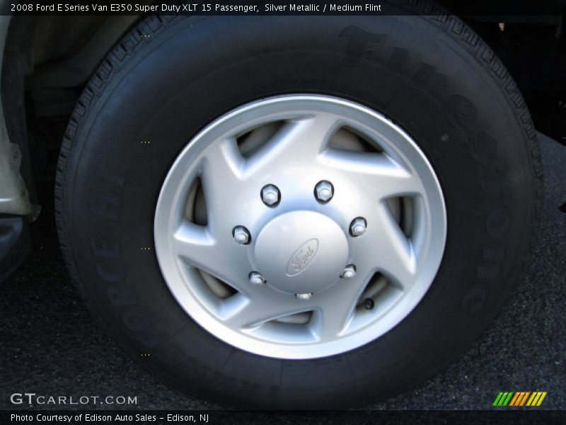 Silver Metallic / Medium Flint 2008 Ford E Series Van E350 Super Duty XLT 15 Passenger