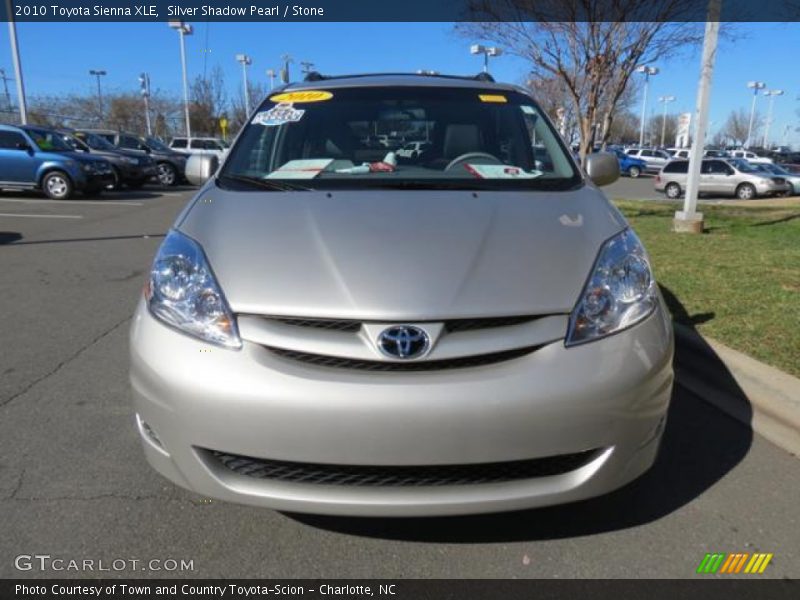 Silver Shadow Pearl / Stone 2010 Toyota Sienna XLE