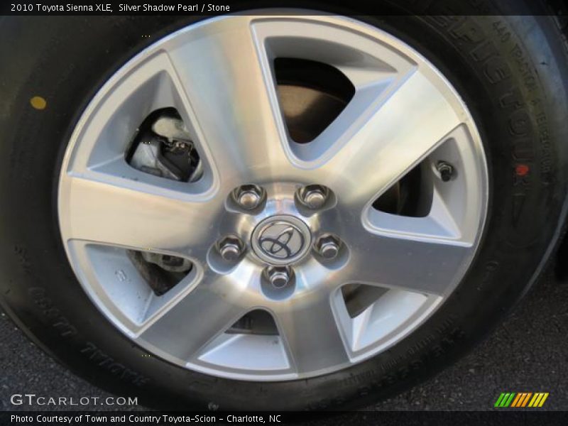 Silver Shadow Pearl / Stone 2010 Toyota Sienna XLE