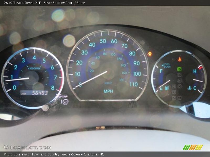 Silver Shadow Pearl / Stone 2010 Toyota Sienna XLE