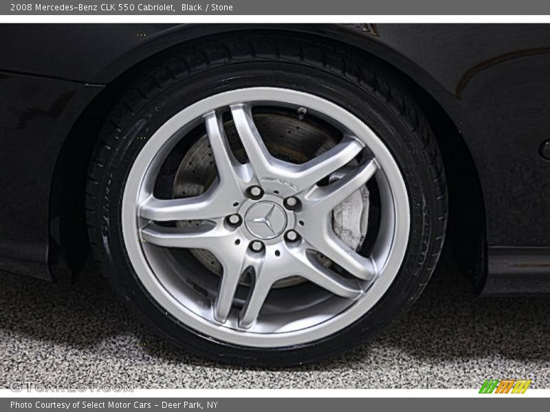 Black / Stone 2008 Mercedes-Benz CLK 550 Cabriolet