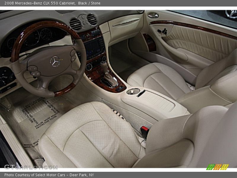 Black / Stone 2008 Mercedes-Benz CLK 550 Cabriolet