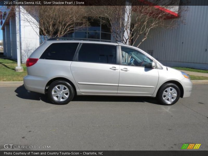 Silver Shadow Pearl / Stone 2010 Toyota Sienna XLE