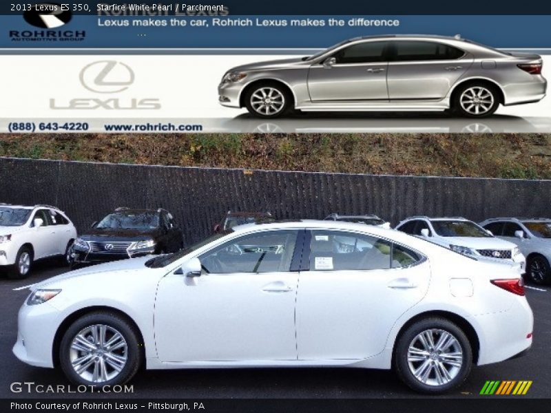 Starfire White Pearl / Parchment 2013 Lexus ES 350