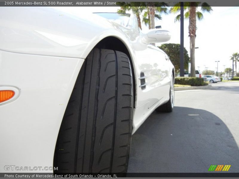 Alabaster White / Stone 2005 Mercedes-Benz SL 500 Roadster