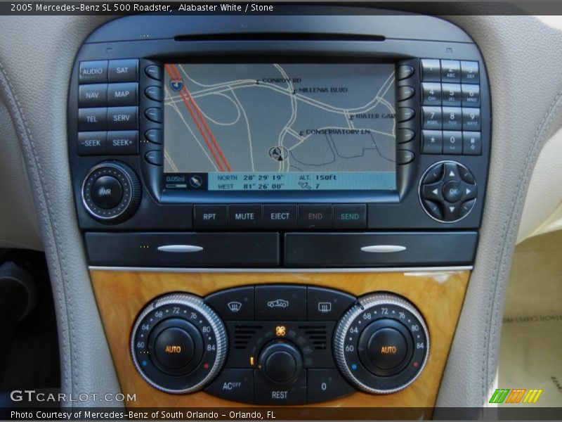 Navigation of 2005 SL 500 Roadster