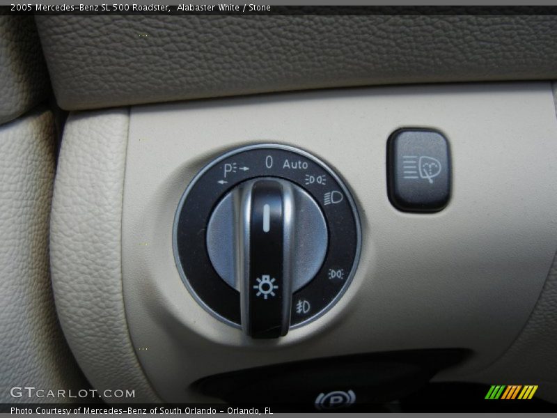 Controls of 2005 SL 500 Roadster