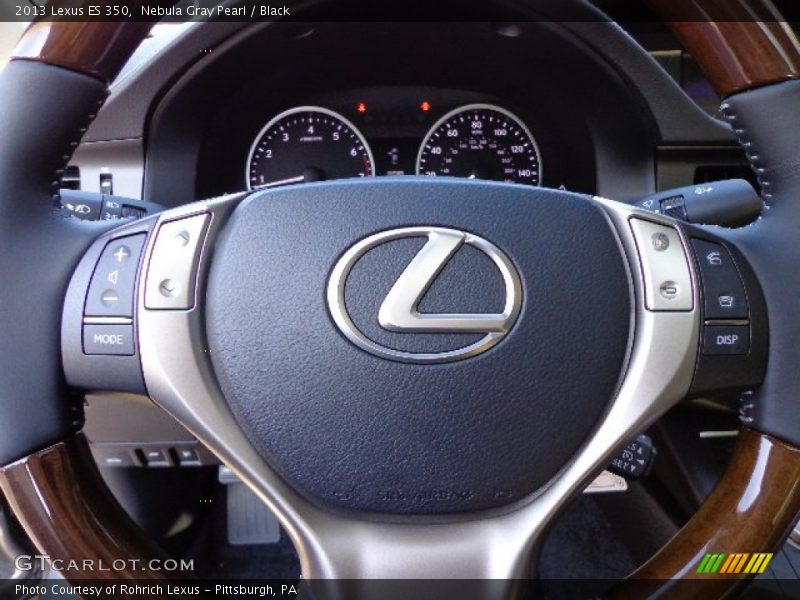 Nebula Gray Pearl / Black 2013 Lexus ES 350