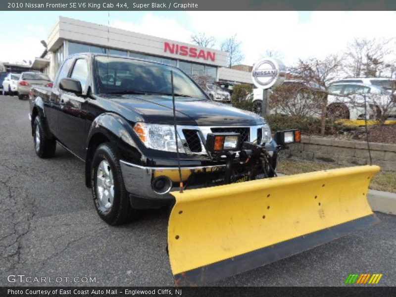 Super Black / Graphite 2010 Nissan Frontier SE V6 King Cab 4x4