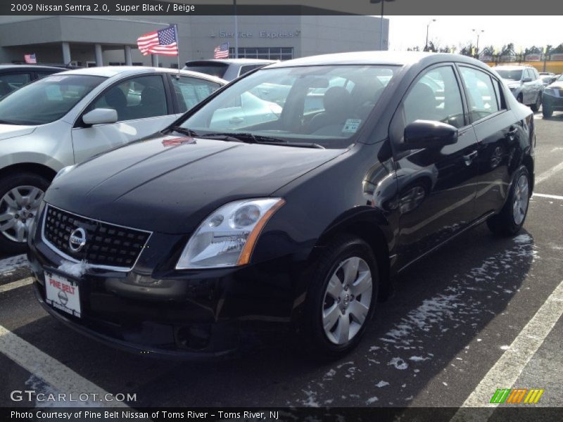 Super Black / Beige 2009 Nissan Sentra 2.0